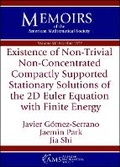 Cover: Existence of Non-Trivial Non-Concentrated Compactly Supported Stationary Solutions of the 2D Euler Equation with Finite Energy - American Mathematical Society
