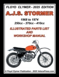Cover: A.J.S. STORMER 1968-1974 350cc - 370cc - 410cc ILLUSTRATED PARTS LIST AND WORKSHOP MANUAL-Floyd Clymer - Veloce Enterprises, Inc.