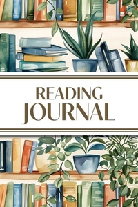 Abbildung von: Reading Journal (Watercolor Bookshelves with Potted Plants) - Revive Stationery
