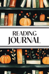 Abbildung von: Reading Journal (Watercolor Pumpkins & Leaves in Bookshelves) - Revive Stationery