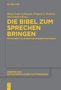 Cover: Die Bibel zum Sprechen bringen - De Gruyter