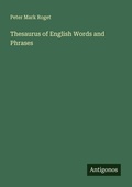 Cover: Thesaurus of English Words and Phrases - Antigonos Verlag