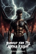 Cover: Burned for the Alpha Flight: A Dark Reverse Harem Omegaverse Dragon Shifter Romance (Wings of Fire and Fate) - Natalia Rosewood