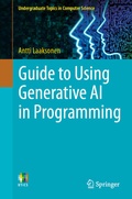 Cover: Guide to Using Generative AI in Programming - Springer