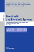 Cover: Biomimetic and Biohybrid Systems - Springer