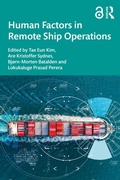Cover: Human Factors in Remote Ship Operations - Routledge