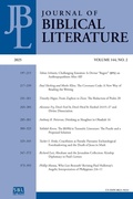 Cover: Journal of Biblical Literature 144.2 (2025) - Society of Biblical Literature