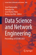 Cover: Data Science and Network Engineering - Springer