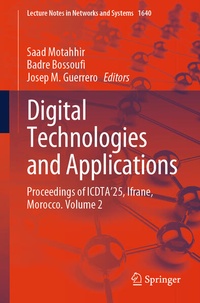 Enlarge image Cover: Digital Technologies and Applications - Springer