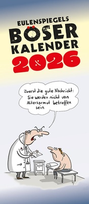 Abbildung von: Eulenspiegels Böser Kalender 2026 - Eulenspiegel Verlag