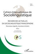 Cover: Recherches actuelles en sociolinguistique francophone - Editions L'Harmattan