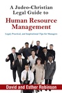Cover: A Judeo-Christian Legal Guide to Human Resource Management - WestBow Press