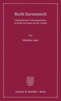 Abbildung von: Recht harmonisch - Duncker & Humblot