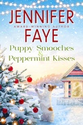 Cover: Puppy Smooches & Peppermint Kisses (Kringle Falls, #3) - Lazy Dazy Press