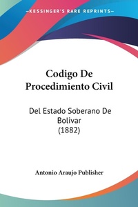 Abbildung von: Codigo De Procedimiento Civil - Kessinger Publishing