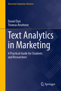 Enlarge image Cover: Text Analytics in Marketing - Springer