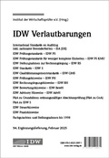 Bild: IDW Verlautbarungen 94. Ergänzungslieferung Februar 2025 - IDW