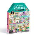 Cover: Cottontail Cottage 100 Piece House-shaped Puzzle - Mudpuppy Press