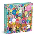 Cover: Blooming Bunnies 500 Piece Foil Family Puzzle - Mudpuppy Press