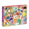 Cover: Cozy Cat Club 1000 Piece Family Puzzle - Mudpuppy Press