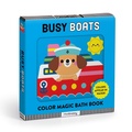 Cover: Busy Boats Color Magic Bath Book - Mudpuppy Press