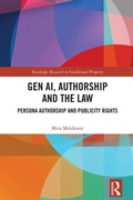 Cover: Gen AI, Authorship and the Law - Routledge