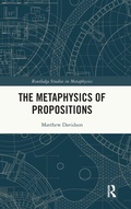 Cover: The Metaphysics of Propositions - Routledge