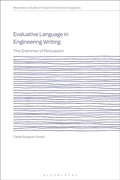 Cover: Evaluative Language in Engineering Writing - Bloomsbury Academic