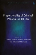 Cover: Proportionality of Criminal Penalties in EU Law - Hart Publishing