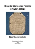 Cover: Die alte Giengener Familie HEINZELMANN - epubli