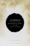 Cover: Leibniz: Philosophical Papers, 1677-1686 - Oxford University Press