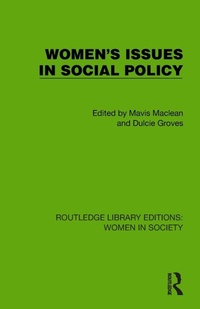 Enlarge image Cover: Women's Issues in Social Policy - Routledge