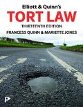 Cover: Elliott & Quinn's Tort Law - Pearson Education Limited
