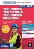 Cover: R&eacute;ussite Concours - Technicien territorial/principal - Pr&eacute;paration compl&egrave;te 2026-2027 - Foucher