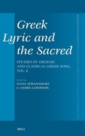 Cover: Greek Lyric and the Sacred - Brill