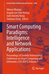 Enlarge image Cover: Smart Computing Paradigms: Intelligence and Network Applications - Springer