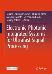Enlarge image Cover: Electronic-Photonic Integrated Systems for Ultrafast Signal Processing - Springer