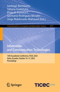 Enlarge image Cover: Information and Communication Technologies - Springer
