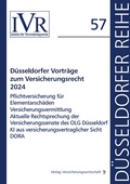 Cover: D&uuml;sseldorfer Vortr&auml;ge zum Versicherungsrecht 2024 - VVW Verlag Versicherungswirtschaft