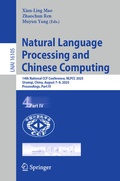 Cover: Natural Language Processing and Chinese Computing - Springer