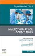 Cover: Immunotherapy for Solid Tumors, An Issue of Surgical Oncology Clinics of North America: Volume 35-2 - Churchill Livingstone
