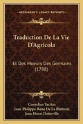 Cover: Traduction De La Vie D'Agricola - Kessinger Publishing