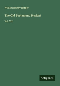 Enlarge image Cover: The Old Testament Student - Antigonos Verlag