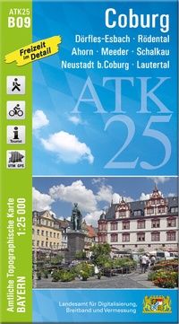Abbildung von: ATK25-B09 Coburg (Amtliche Topographische Karte 1:25000) - Landesamt für Digitalisierung, Breitband und Vermessung, Bayern