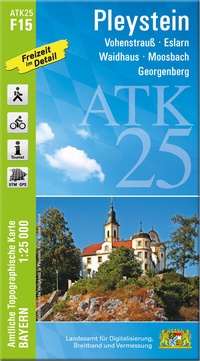 Abbildung von: ATK25-F15 Pleystein (Amtliche Topographische Karte 1:25000) - Landesamt für Digitalisierung, Breitband und Vermessung, Bayern