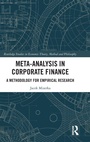 Cover: Meta-Analysis in Corporate Finance - Routledge