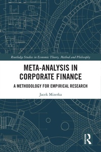 Enlarge image Cover: Meta-Analysis in Corporate Finance - Routledge