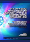 Cover: 6th Int. Conf. on Advances in Materials, Mechanical and Manufacturing & 13th Int. Conf. on Engineering and Innovative Materials (AMMM & ICEIM) - Trans Tech Publications Ltd