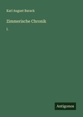 Cover: Zimmerische Chronik - Antigonos Verlag