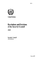 Cover: Resolutions and Decisions of the Security Council 2019 - United Nations